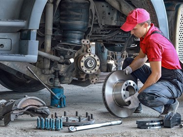 Centre camion : inspection de système de freinage