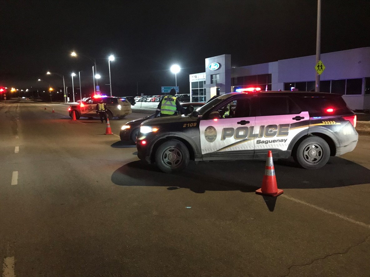 3000 conducteurs interceptés et deux arrestations à Chicoutimi