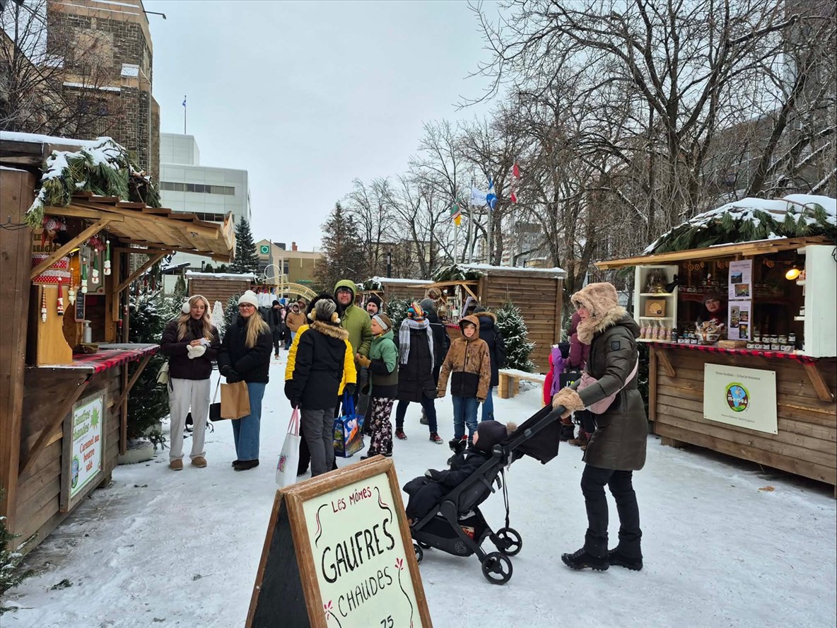Dernier week-end pour le Marché de Noël européen de Saguenay