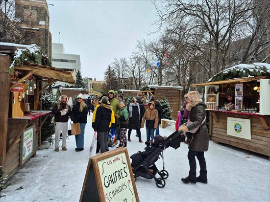 Dernier week-end pour le Marché de Noël européen de Saguenay