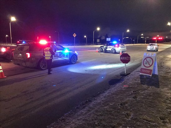 Opérations policières dans la nuit de jeudi à Saguenay