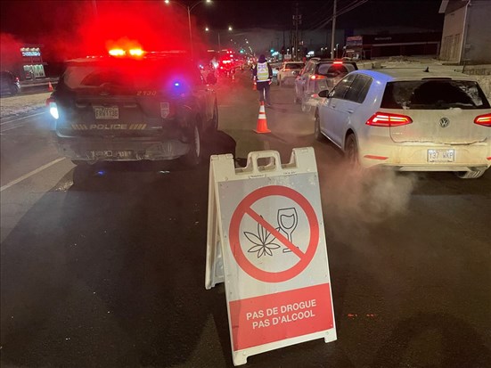 Pas d’arrestation lors d’un barrage routier à Saguenay 