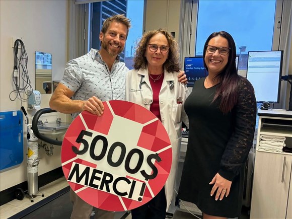 Synergym remet 5 000 $ à la fondation de l’Hôpital de Chicoutimi
