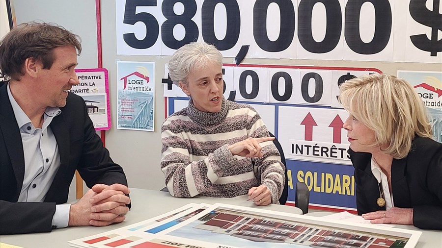 Visite surprise ministérielle pour Loge m’entraide