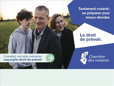 Testament notarié :  se préparer pour mieux décider.
