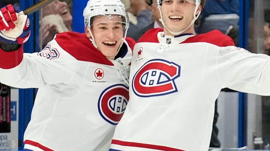 Slafkovsky complète son tour du chapeau en prolongation