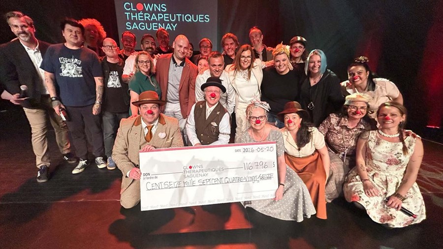 Un montant record amassé pour les Clowns thérapeutiques Saguenay