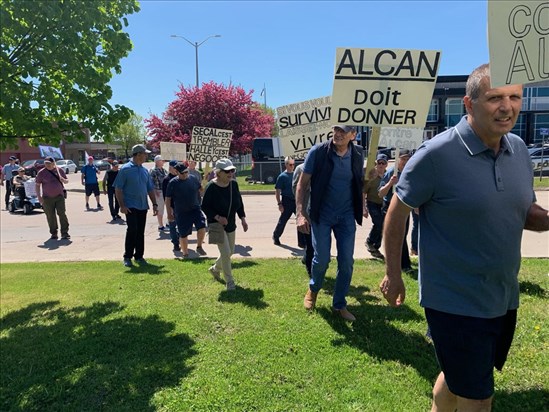 Moins de 50 marcheurs pour le 50e anniversaire du lock-out d’Alcan