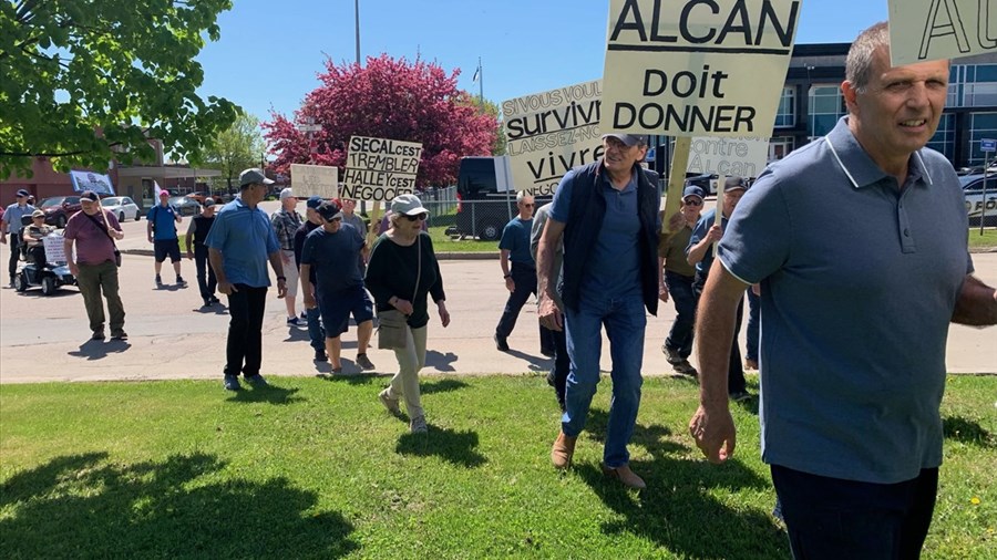 Moins de 50 marcheurs pour le 50e anniversaire du lock-out d’Alcan