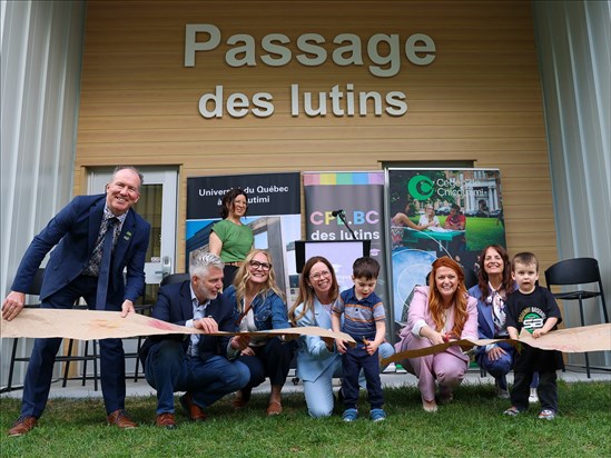 Inauguration d’un nouveau CPE sur le terrain du Cégep de Chicoutimi