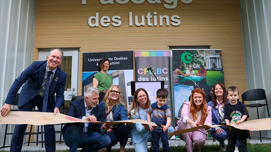 Inauguration d’un nouveau CPE sur le terrain du Cégep de Chicoutimi