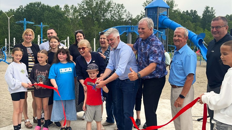 Un nouveau module de jeux inauguré au parc de la Colline