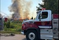 Une écurie en feu à Chicoutimi