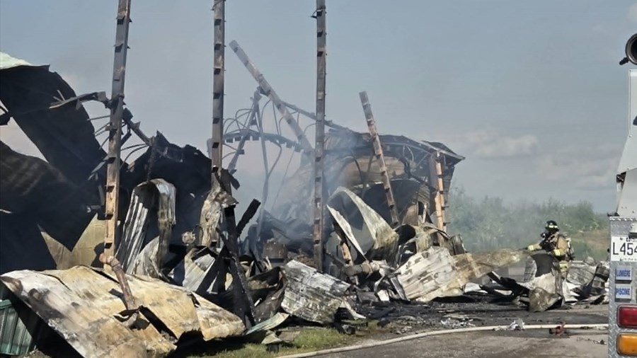 Incendie majeur dans un poulailler de Nutrinor