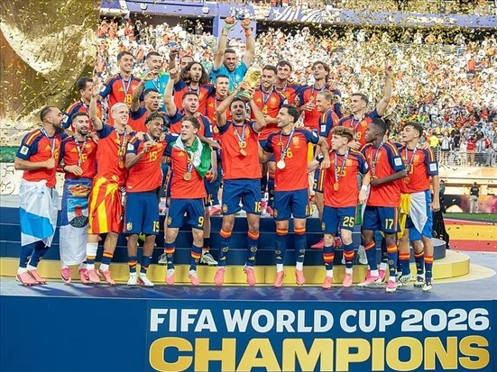 Les Espagnols champions du monde 2026 de la FIFA