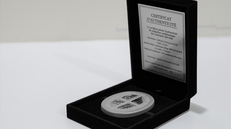 Le Musée du patrimoine d’Arvida lance une série de médaillons commémoratifs
