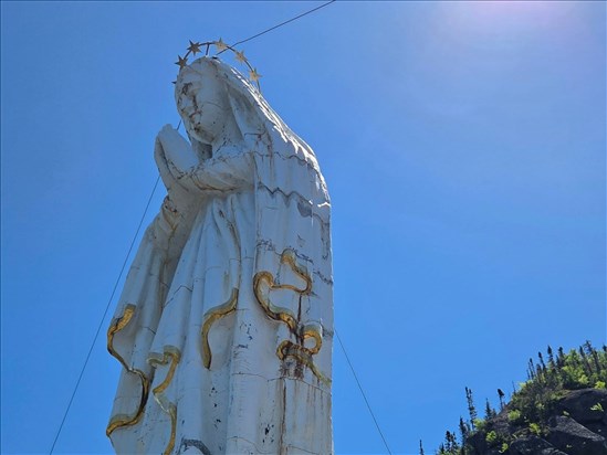 La restauration de la statue Notre-Dame du Saguenay finaliste