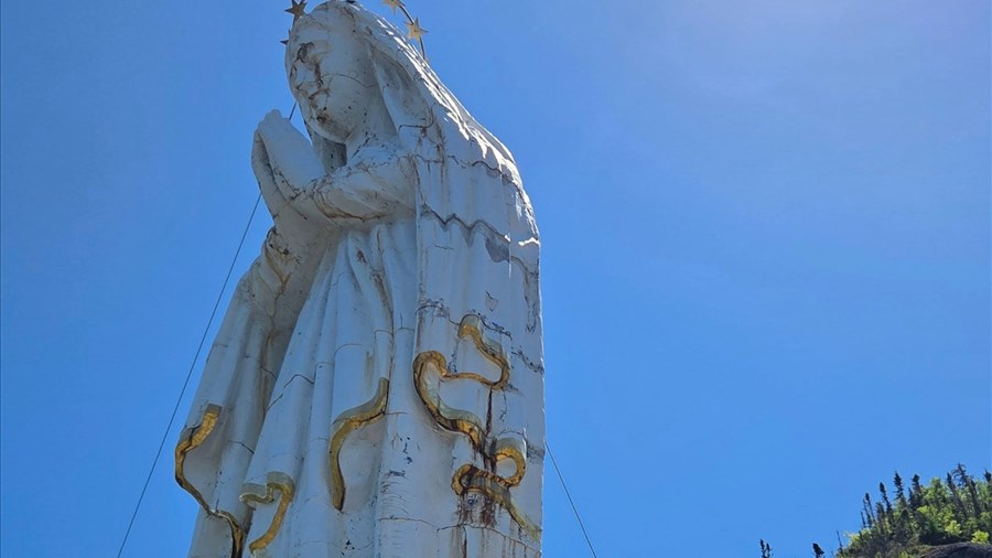 La restauration de la statue Notre-Dame du Saguenay finaliste