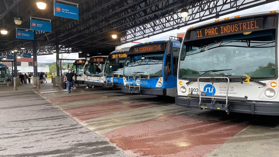 Baisse de 7 % de l'achalandage des autobus de Saguenay en 2025
