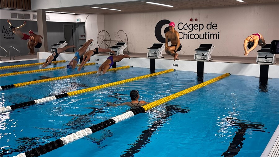 Le Cégep de Chicoutimi inaugure sa nouvelle piscine
